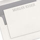 Tall Serif Name Flat Note Cards - Letterpress Image 1 of 5